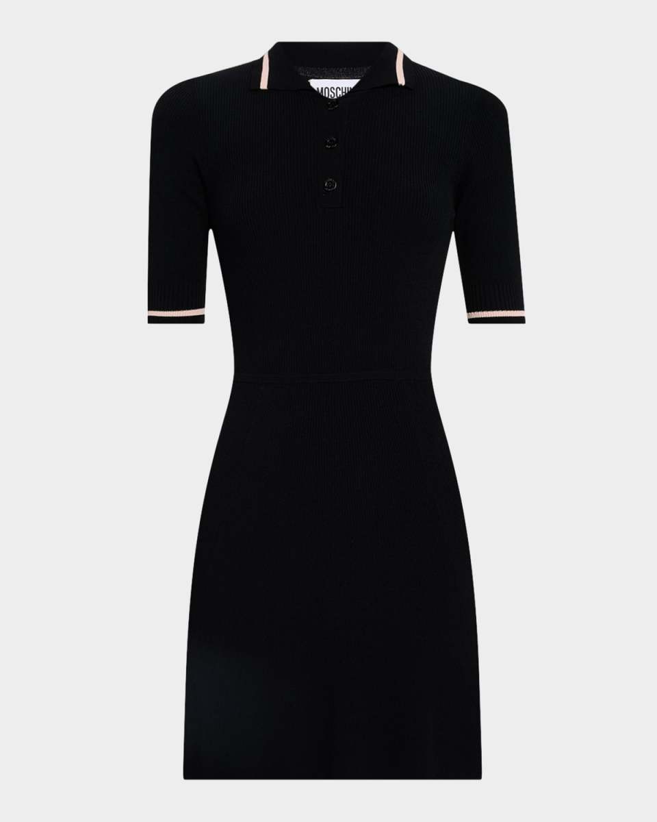 Short-Sleeve Mini Polo Dress